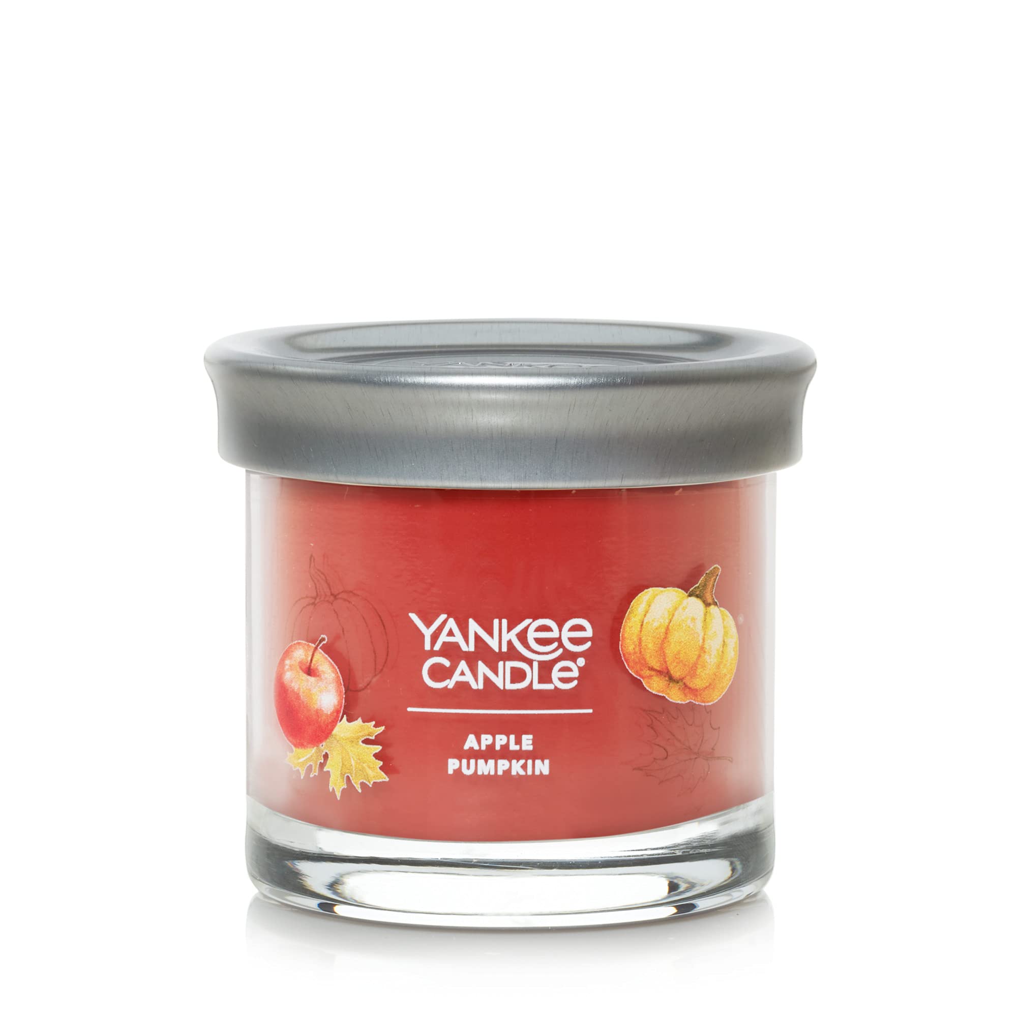 Yankee Candle Apple Pumpkin Scented Candle - 4.3oz Small Tumbler with Single Wick, 20+ Hours Burn Time | Fall Home Decor, Cozy Autumn Ambiance for Living Room, Bedroom & Office
