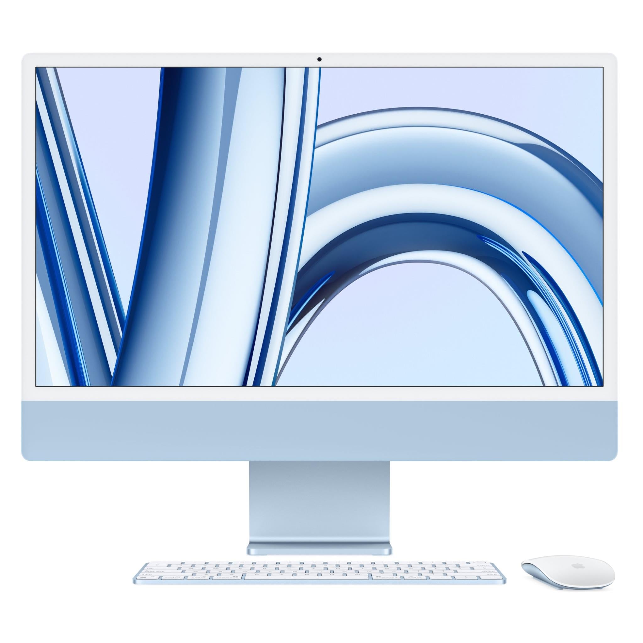 Apple iMac 24-inch with Retina 4.5K Display, M3 Chip 10-Core GPU, 512GB SSD (Blue) - 2023 Model | All-in-One Desktop Computer for Home Office, Graphic Design & Video Editing
