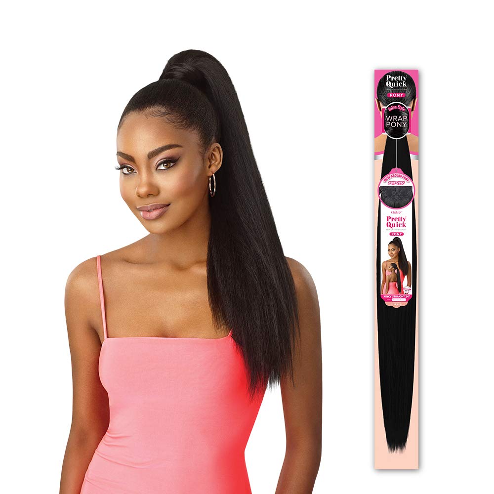 OUTRE PRETTY QUICK Salon Style Wrap Ponytail - Jumbo Kinky Straight 24