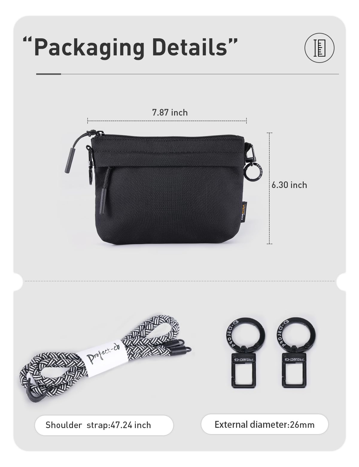Waterproof Cordura Crossbody Bag for Women & Men - Durable Travel Purse with Phone Pocket - Perfect for Hiking, Commuting & Daily Use