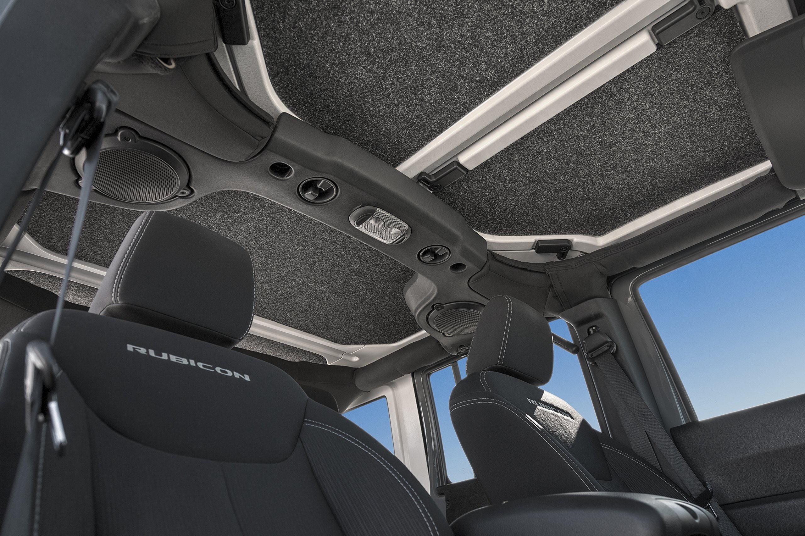 Bedrug Jeep Wrangler JK Headliner 2007-2010 | Custom Fit 4-Piece Grey Interior Liner for 4-Door Unlimited Models | Perfect for Off-Roading & Interior Protection