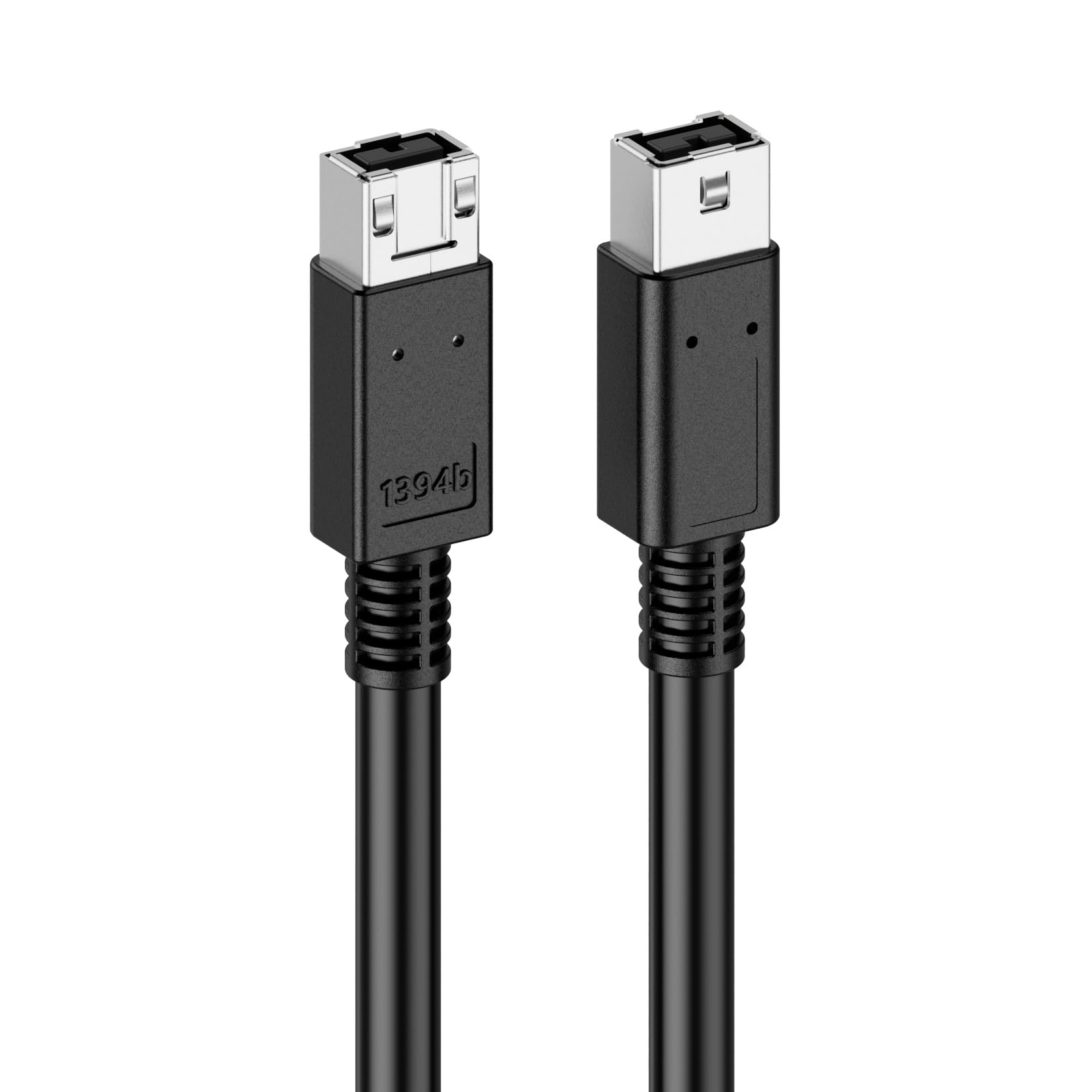 FireWire 800 IEEE 1394b 9-Pin Male to Male Cable - 2FT Triple-Shielded High-Speed Data Transfer Cord for MacBook Pro, Mac Mini, PC, Digital Cameras & Audio Devices - Perfect for Professional Video Editing & External Storage Connectivity