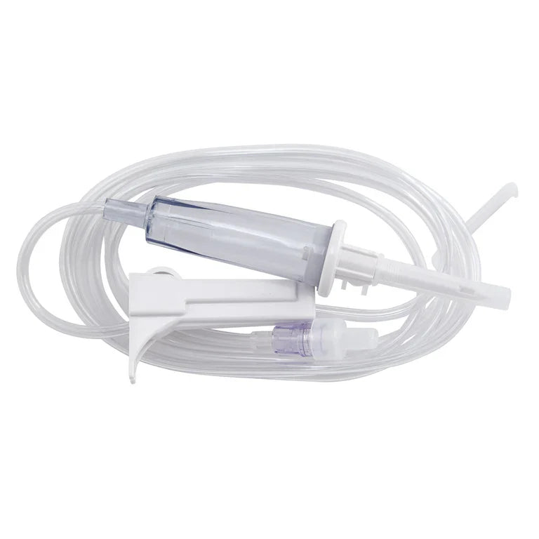 B Braun IV Gravity Administration Sets - 18mL, 15 Drops/mL - Sterile Medical Infusion Set for Hospital & Home Healthcare Use