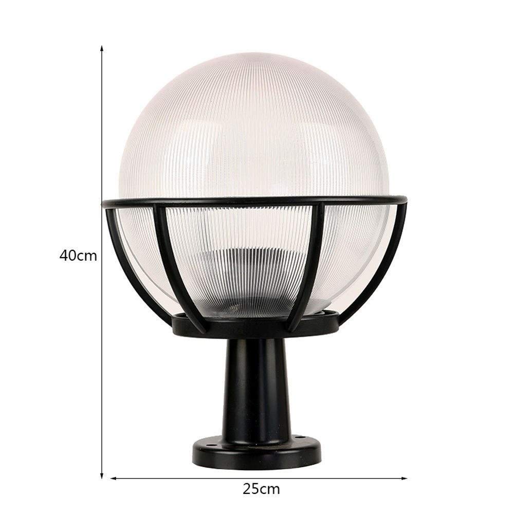 Outdoor Pathway Lights - Round Waterproof Garden Pillar Wall Lights for Villa, Porch, Patio, and Street Decor | Durable Post Lights for Landscape, Driveway, and Walkway Illumination