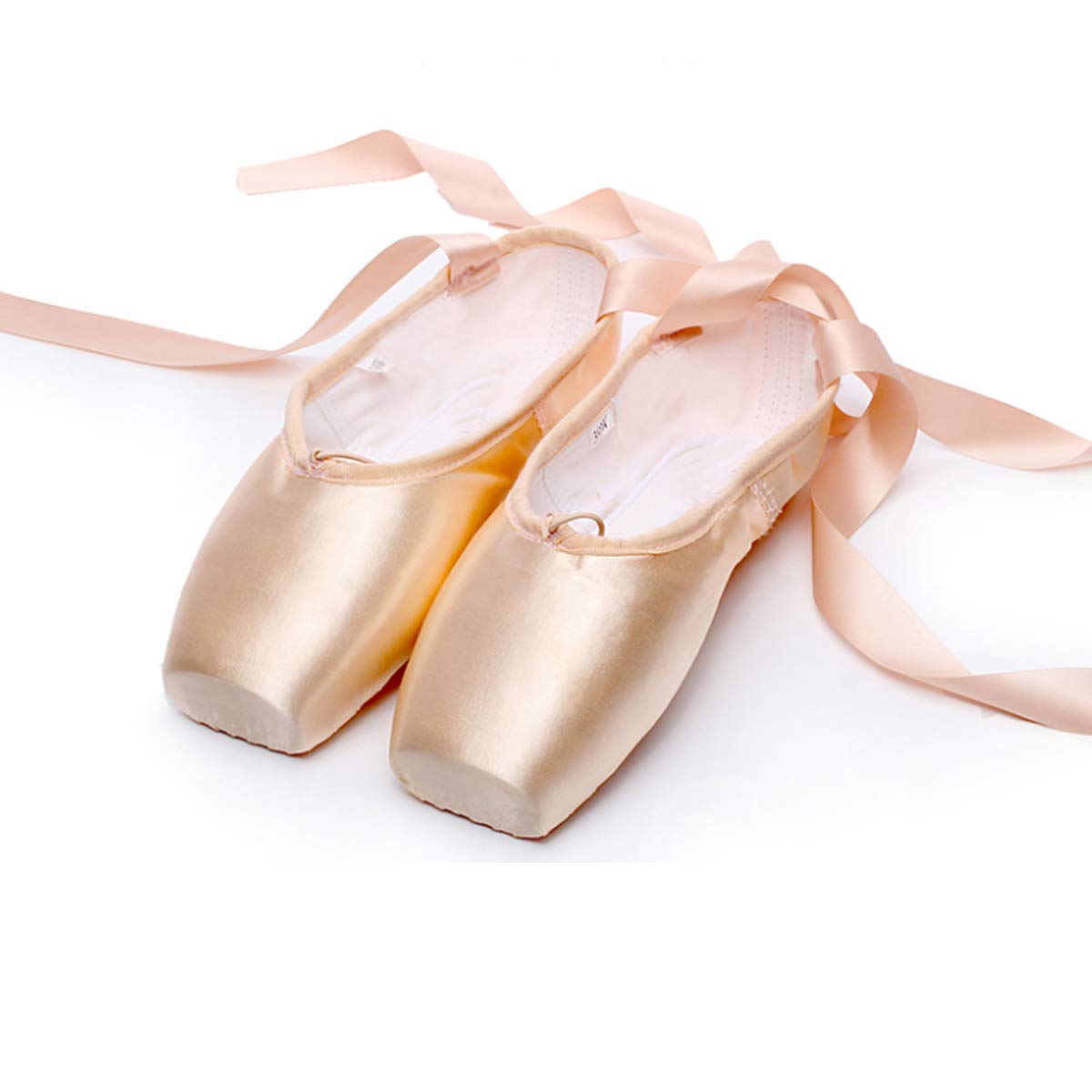 Professional Ballet Pointe Shoes for Girls & Women - Satin Dance Toe Shoes with Comfortable Slippers - Perfect for Ballet Classes, Performances & Dance Practice
