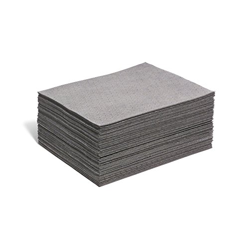 Super Absorbent Mat Pad - 12.6 Gallon Capacity (Pack of 100) | Oil & Chemical Spill Control for Garages, Workshops & Industrial Use