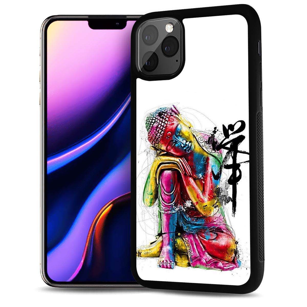 Durable Soft Protective Phone Case for iPhone 11 - Shockproof Slim Cover with Buddha Design (HOT12063) | Perfect for Everyday Use, Travel & Gift Giving