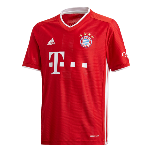 Adidas Youth Bayern Munich Home Jersey 2020-21 - Authentic Soccer Uniform for Kids, Boys & Girls - Perfect for Matches, Training & Fan Support