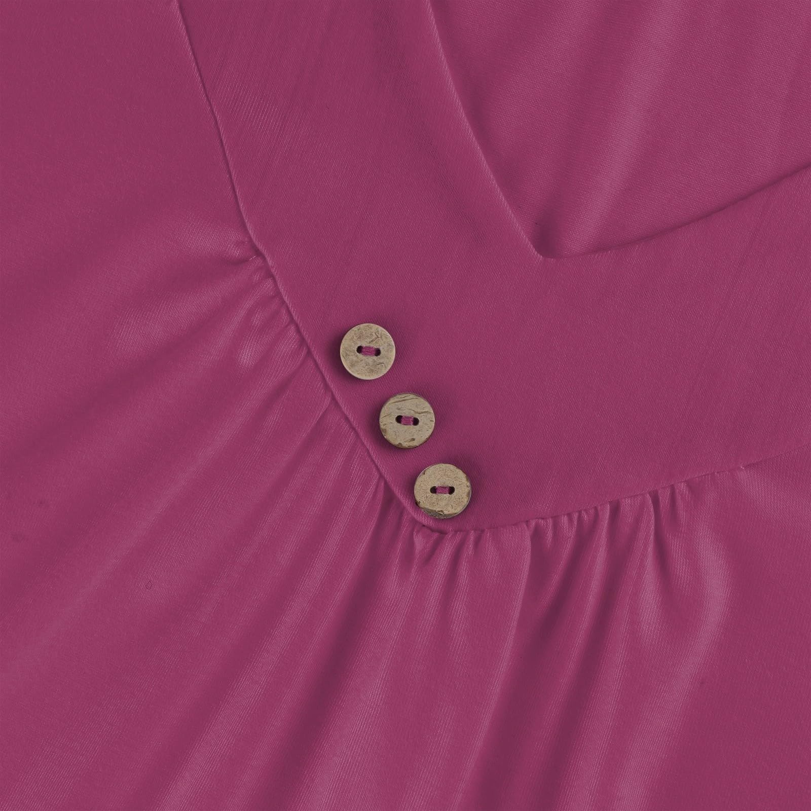Elegant 3/4 Sleeve V-Neck Tunic Tops for Women - Loose Fit Casual Pullover Shirts | Perfect for Work, Weekend Outings & Layering
