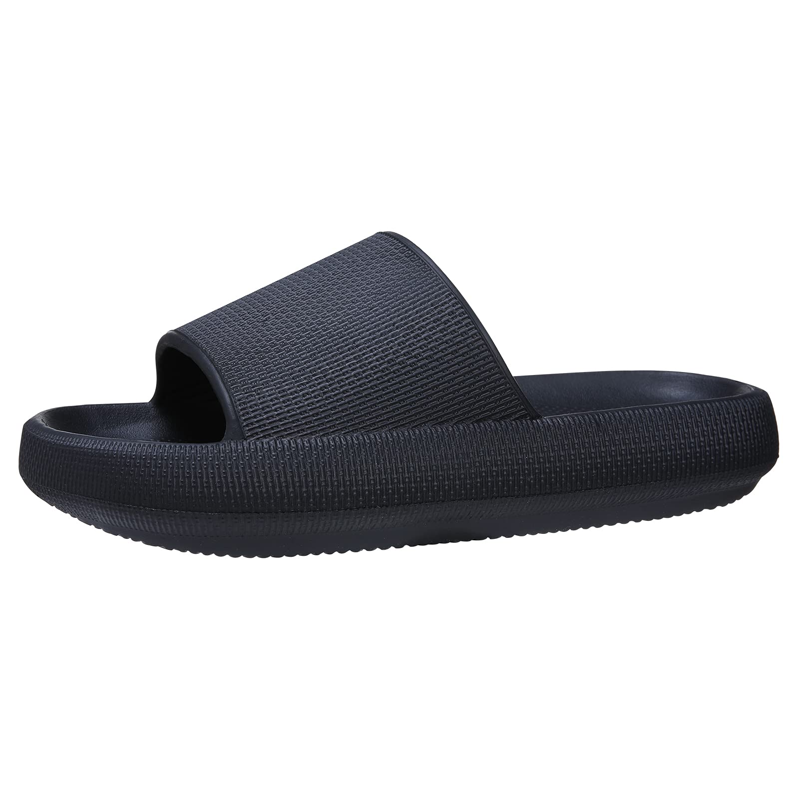 Evshine Comfortable Pillow Sandals Slides for Women & Men - Soft Squishy Platform Shower Shoes, Pool Beach House Slippers for Indoor Outdoor Use