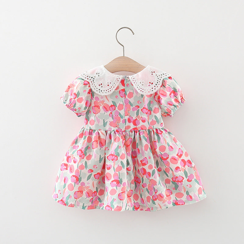 Stylish Graffiti Print Doll Collar Dress for Women - Perfect for Casual Outings, Parties, and Streetwear Fashion