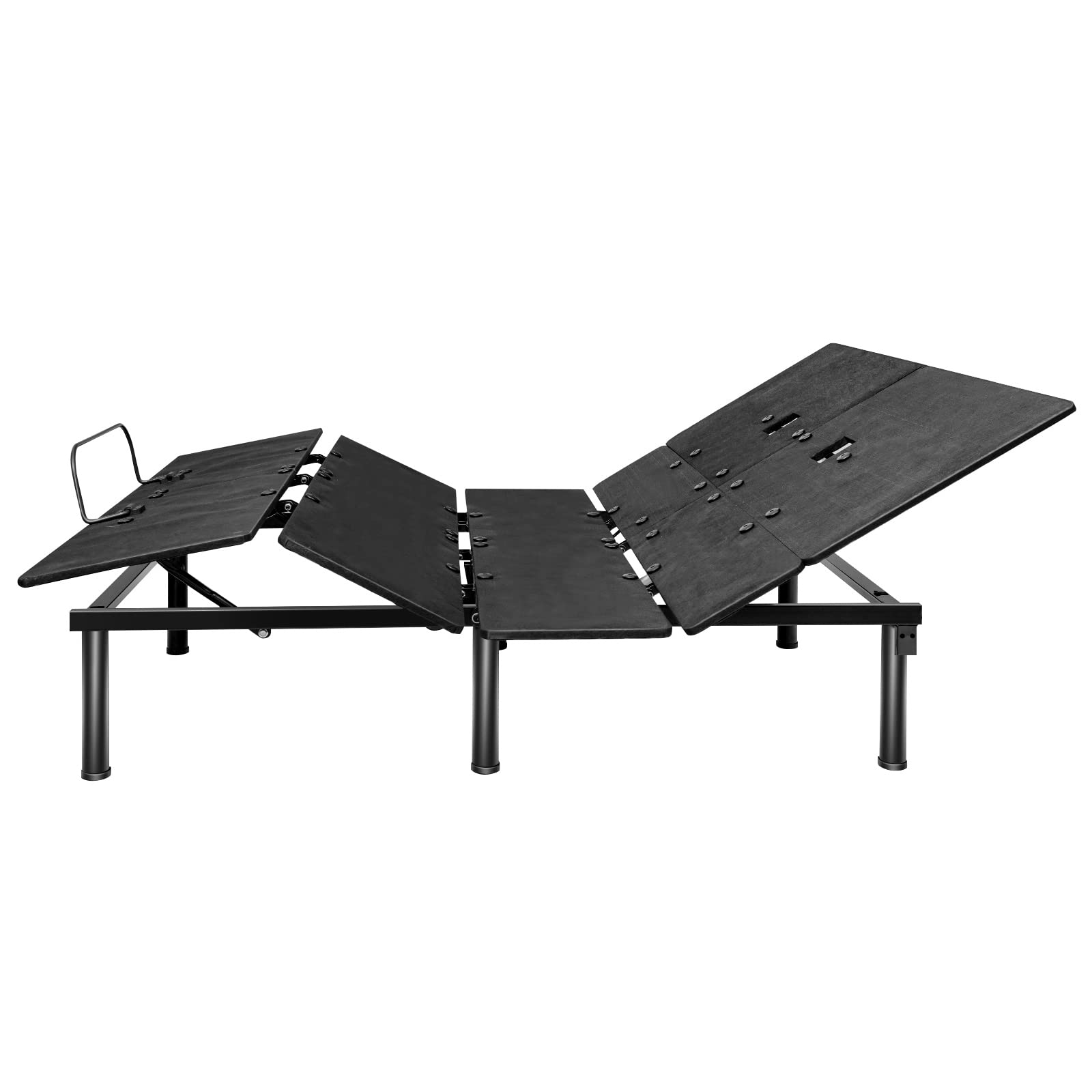 Giantex Adjustable Bed Base with Wireless Remote Control, Electric Bed Frame with Dual USB Ports & Under Bed LED Lights - Adjustable Head & Foot for Home, Dormitory, Office - Easy Assembly (Queen Size) - Perfect for Reading, Watching TV, and Relaxing