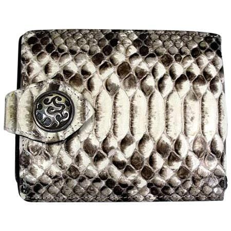 Authentic Python Skin Leather Wallet for Men - Luxury Slim Bifold Wallet with RFID Protection - Perfect for Business, Travel & Everyday Use