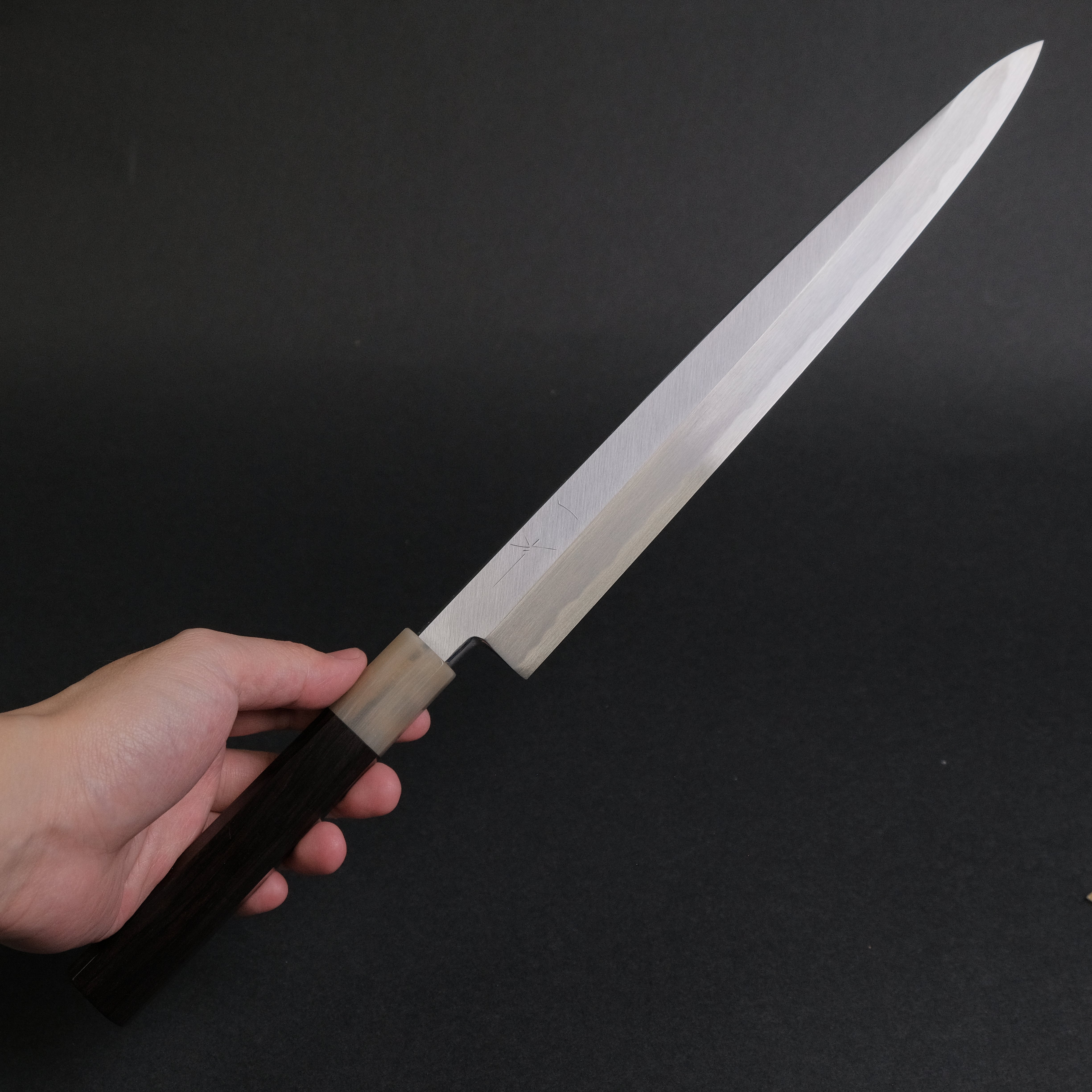 Hitohira Tanaka Manzo White #2 Yanagiba 270mm Japanese Sushi Knife with Ebony Wood Handle & Saya - Premium Sashimi & Sushi Chef's Knife for Professional Kitchen & Home Cooking
