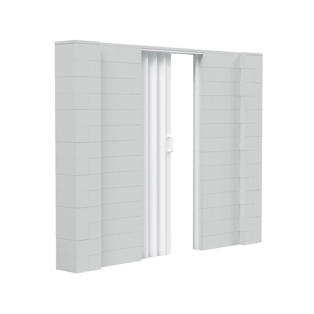 EverBlock Modular Wall Kit with Door - 6' x 7' DIY Room Divider for Home Office, Playroom & Privacy Partitions