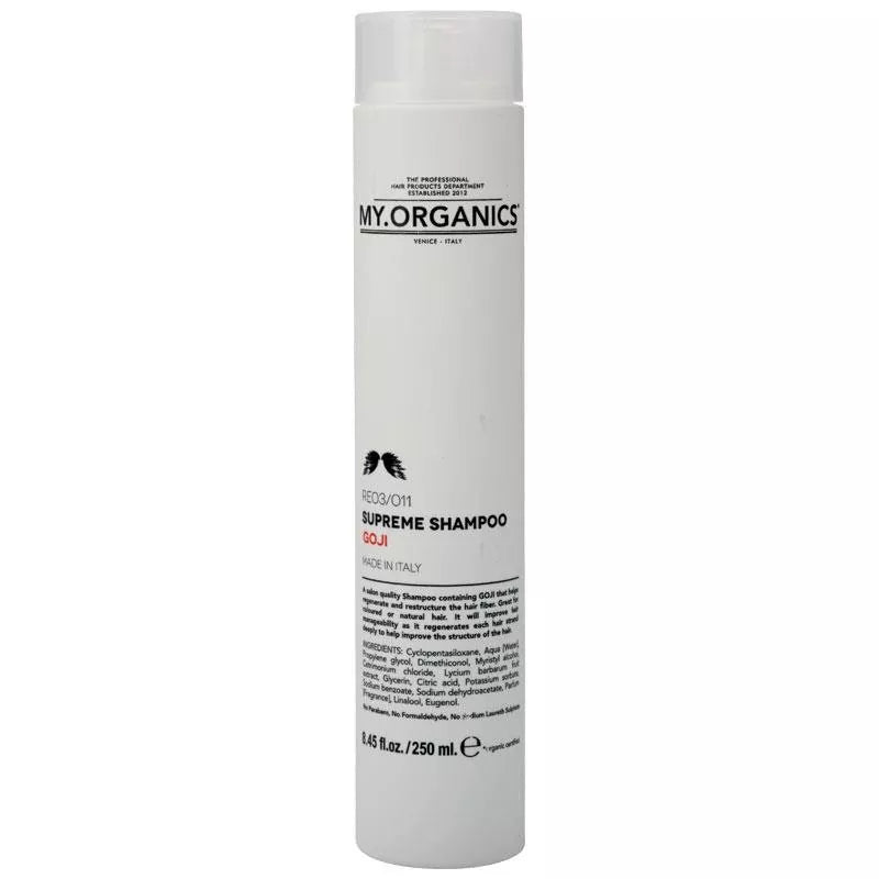 MY.Organic RE03/011 SUPREME Shampoo 250ml / 1000ml - Organic Hair Care for Dry & Damaged Hair - Gentle Cleansing & Nourishment for All Hair Types - Perfect for Daily Use & Salon-Quality Results at Home