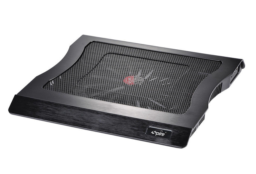 Spire ODYSSEY 342 Laptop Cooling Pad with 2 USB 2.0 Ports - Ultra Quiet Notebook Cooler for 12 to 17 Inch Laptops - Perfect for Gaming, Office Work & Home Use