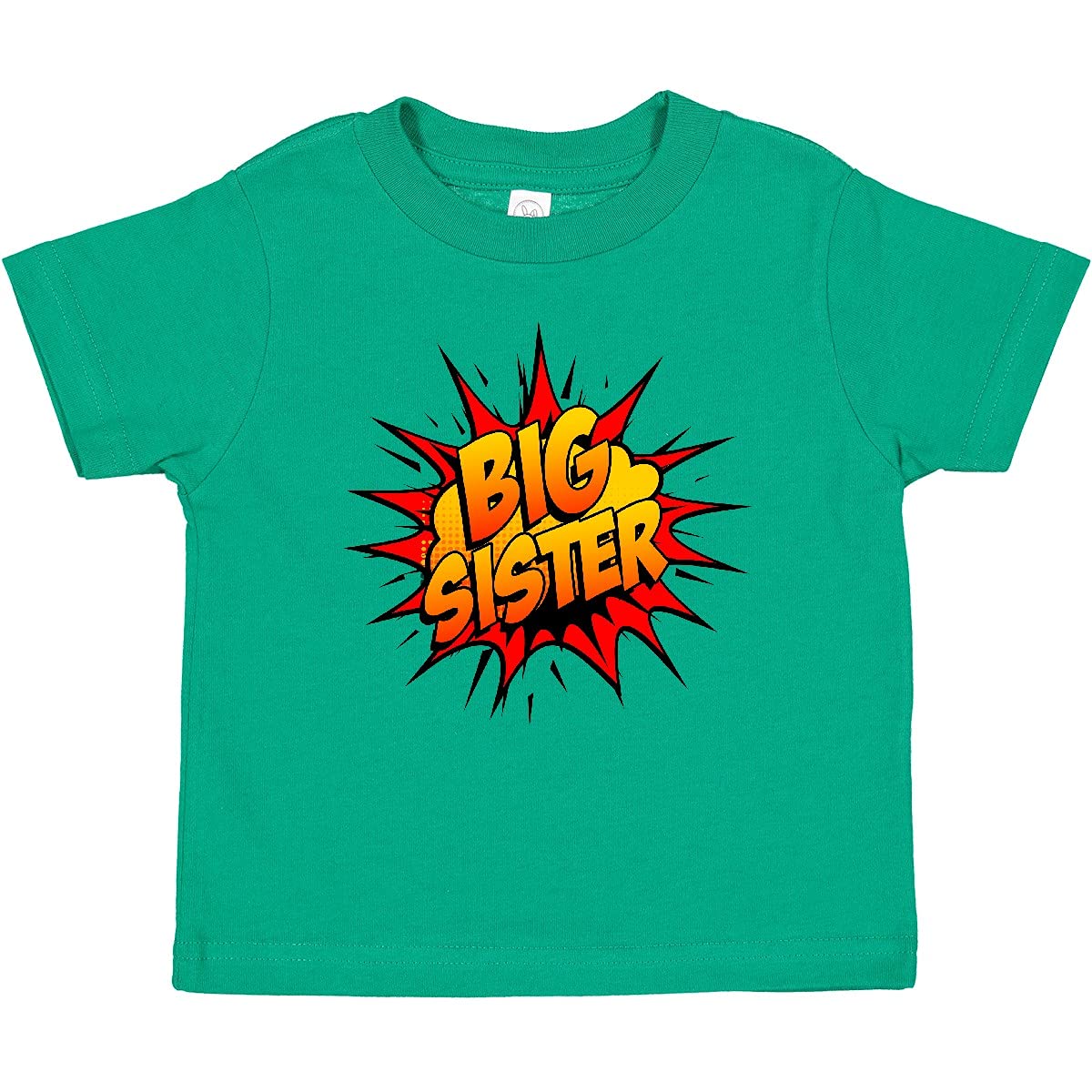 Inktastic Big Sister Super Hero Baby T-Shirt | Cute Sibling Matching Outfit for Toddler Girls | Perfect for Family Photos & Birthday Gifts