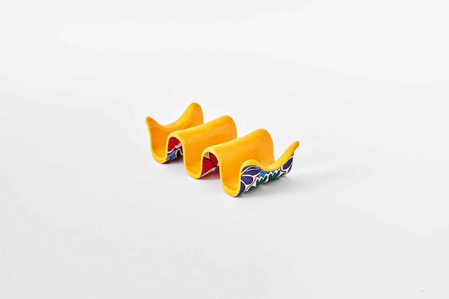 Premium Taco Holder Set - Blue & Yellow Stand for Multiple Tacos | Perfect for Taco Tuesday, Parties & Family Gatherings