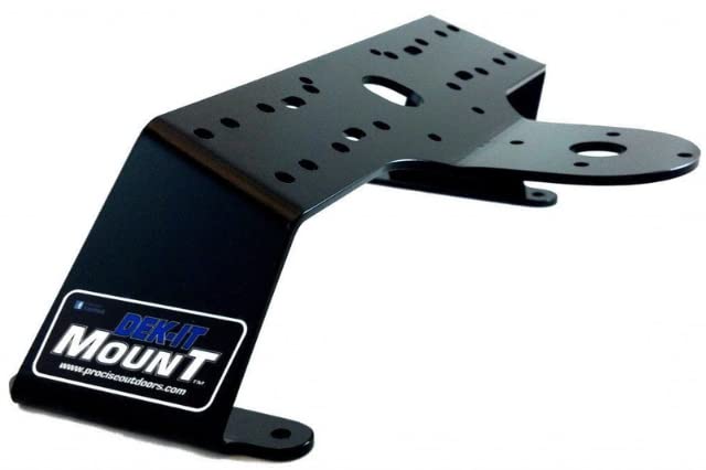 PROCISE Outdoors Single DEK-It Mount - Marine-Grade Aluminum Boat Electronics Mount for Fish Finders & GPS - 22.5 Degree Tilt Angle - Professional Installation Solution for Kayaks, Fishing Boats & Marine Devices - Perfect for Saltwater & Freshwater Fishing Adventures
