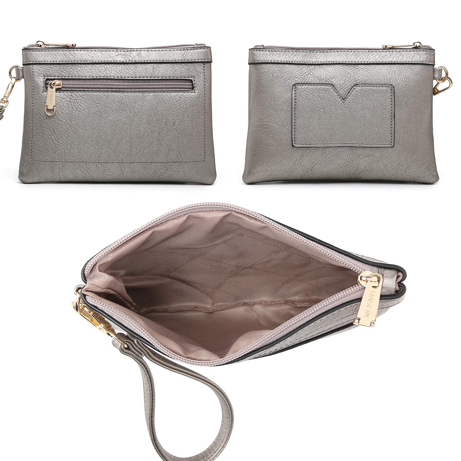 Dasein Vegan Leather Handbags for Women - Stylish Satchel Shoulder Bags & Matching Clutch Set | Perfect Work Tote & Everyday Purse for Office, Travel & Shopping