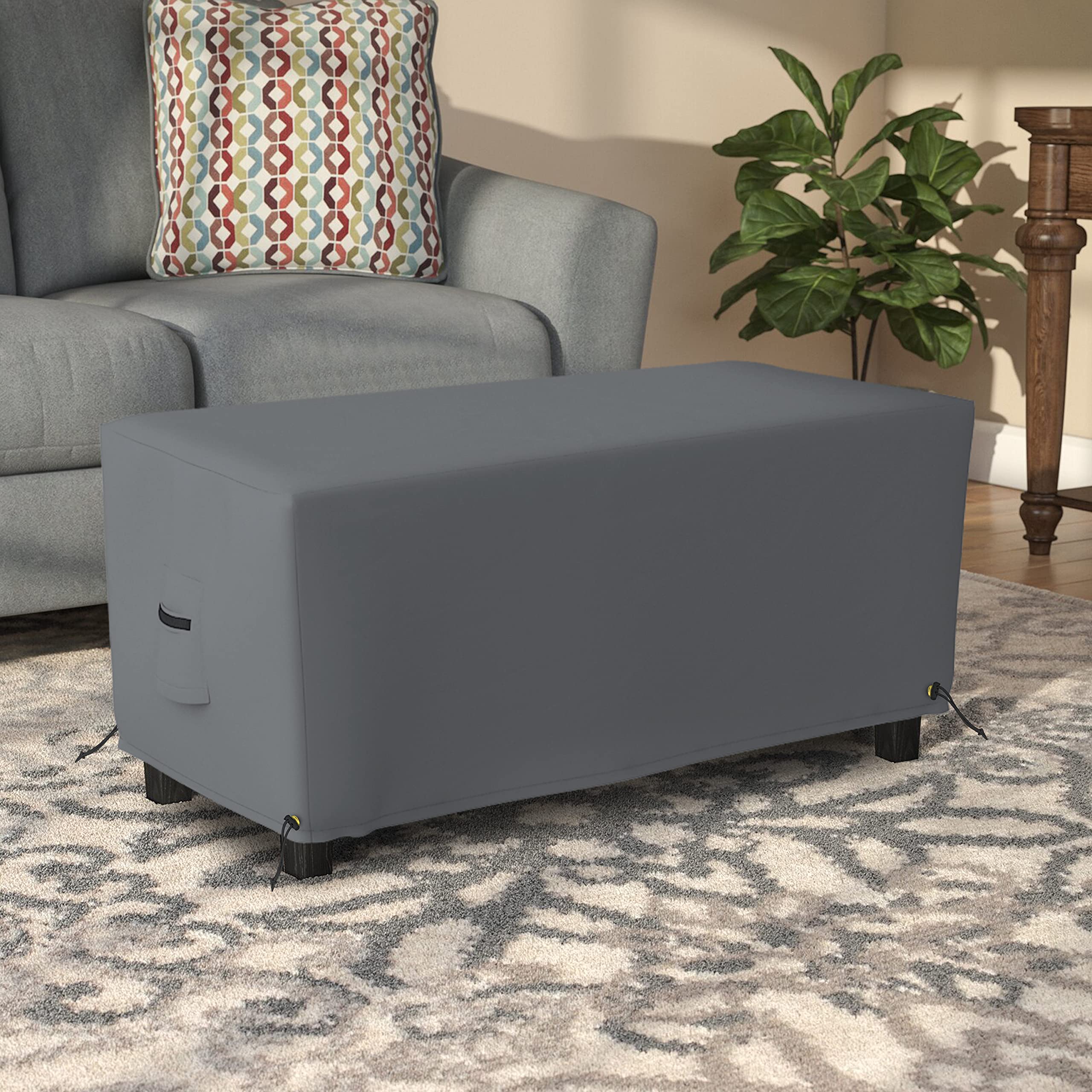 Waterproof Rectangle Ottoman Cover 48