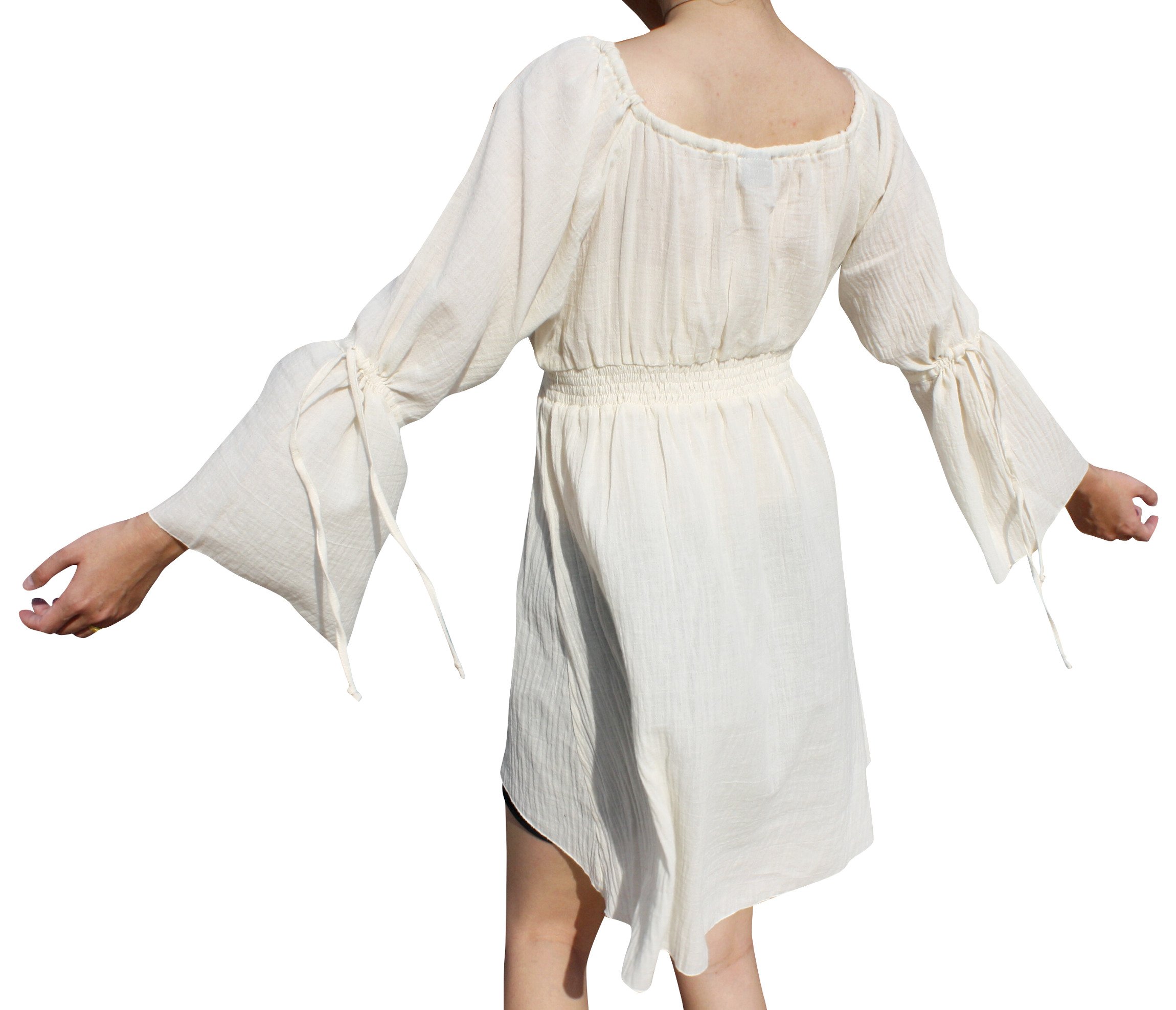Gypsy Cotton Pull String Sleeve Shirt for Women - Boho Summer Outfits