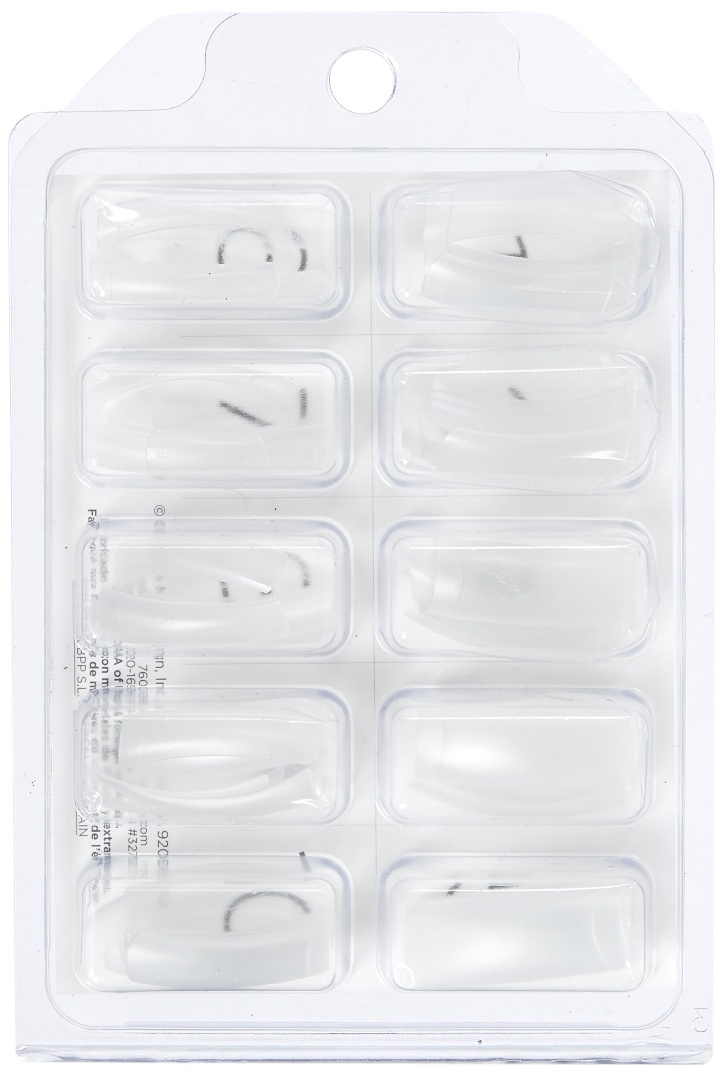 Creative Nail Tips Velocity False Nails - 100 Count Clear Press On Nails for Women | Perfect for Parties, Weddings & Everyday Wear