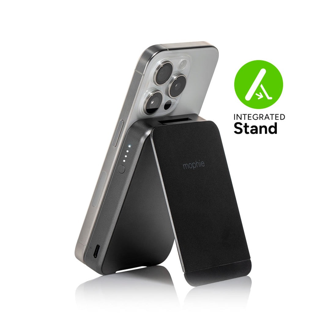 Mophie MG Qi2 5000mAh Magnetic Wireless Power Bank - Portable Charger for iPhone, Samsung & Qi2 Devices | Perfect for Travel, Work & Outdoor Adventures
