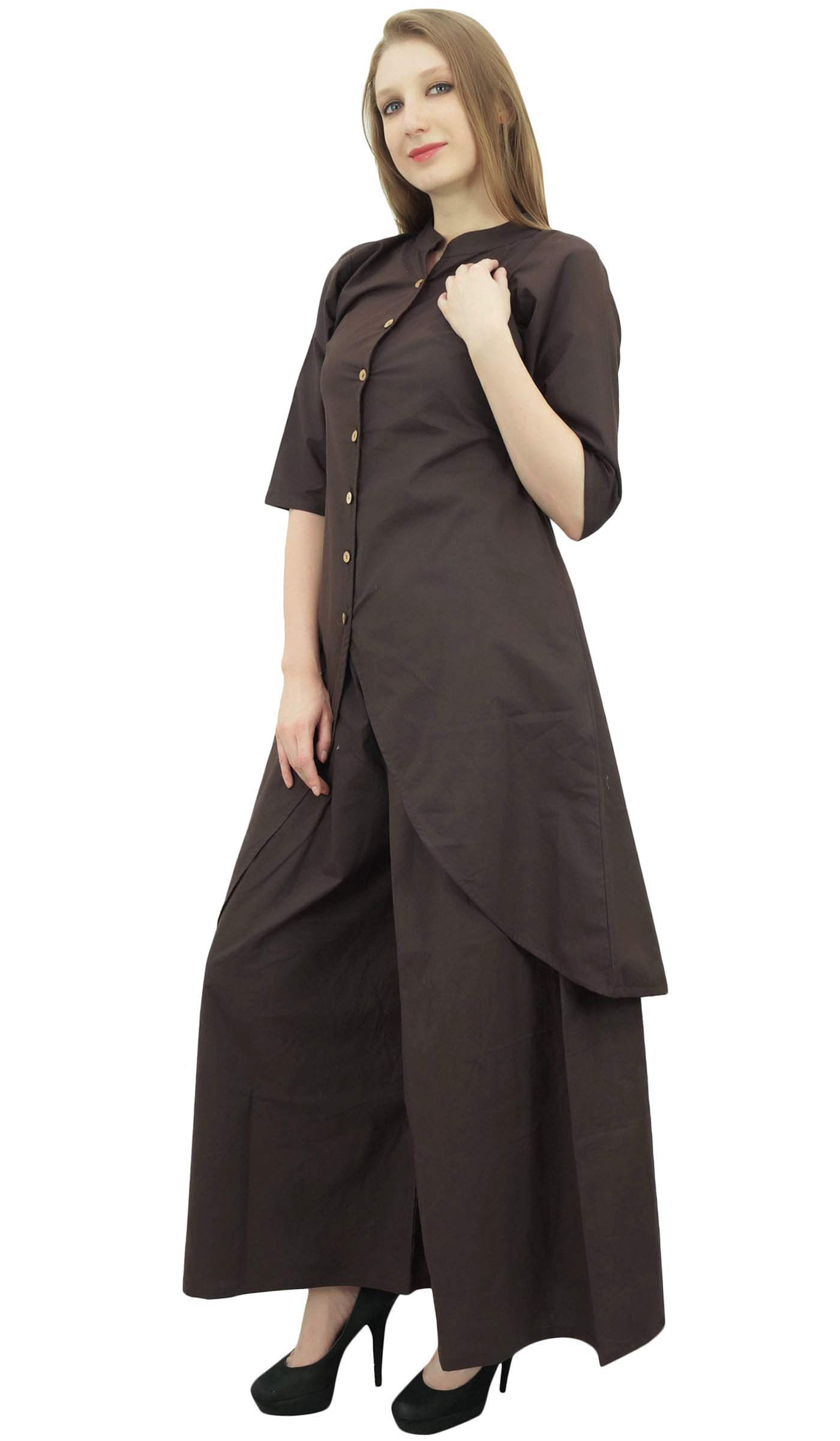 Stylish Indian Asymmetrical Kurta Kurti with Palazzo Pant Set - Elegant Ethnic Outfit for Women | Perfect for Festivals, Parties & Casual Wear