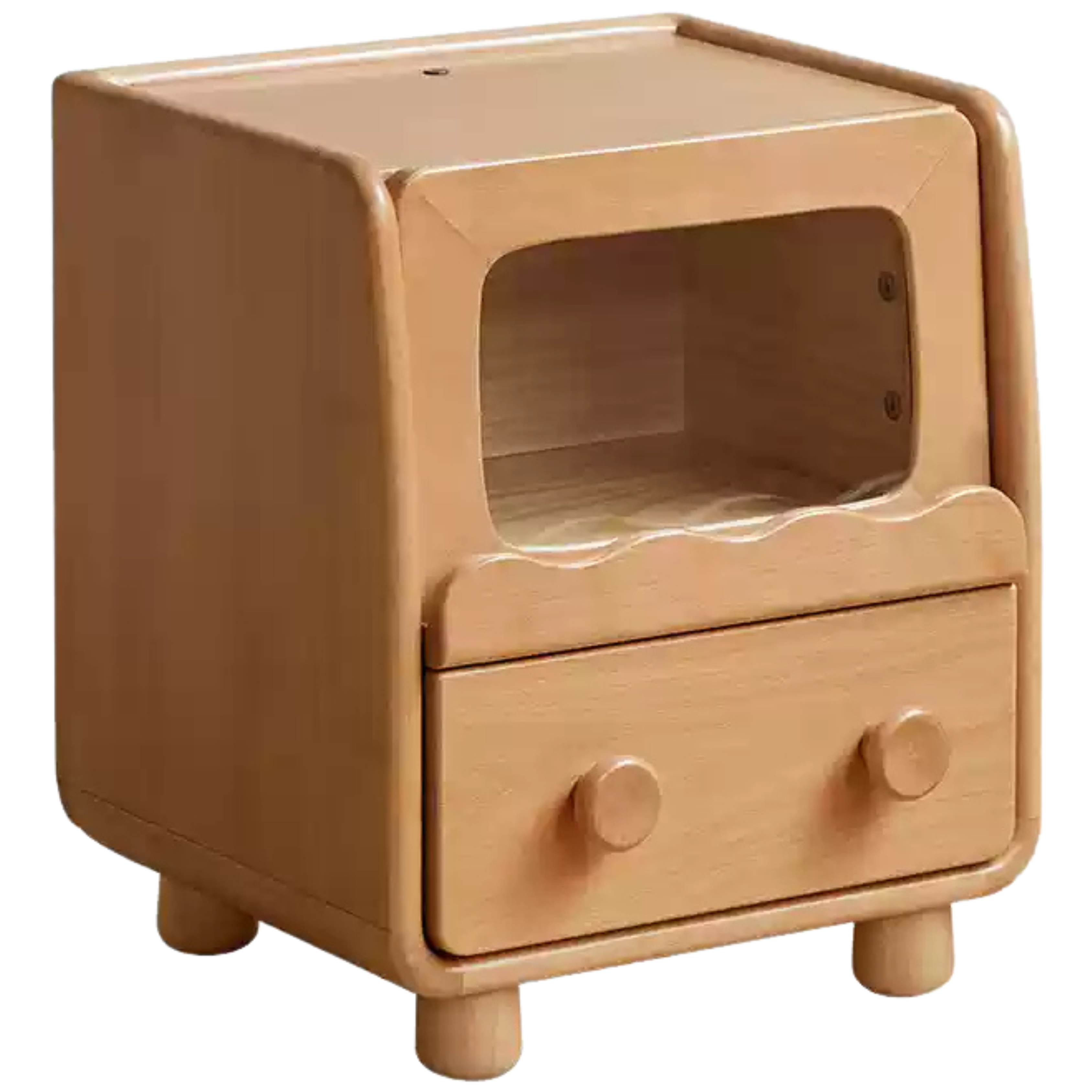 15.7x13.7x19.7 inch / 40x35x47 сm / Natural Wood Color/ Beech Children's Nightstand