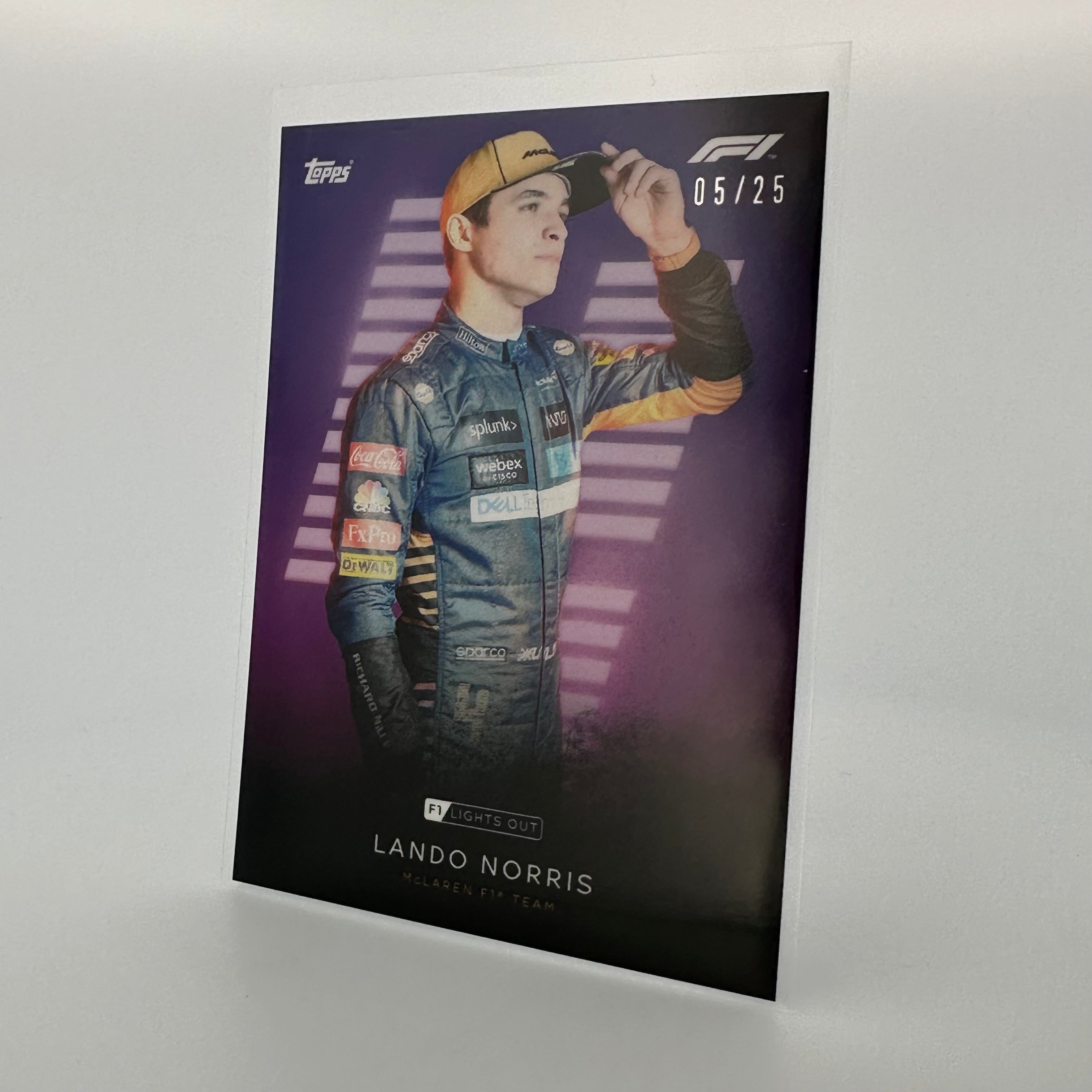 Lando Norris 2021 Topps Chrome Formula 1 F1 Purple Parallel Racing Card - Collectible Memorabilia for Fans & Sports Card Enthusiasts | Perfect for Display, Trading, and Investment