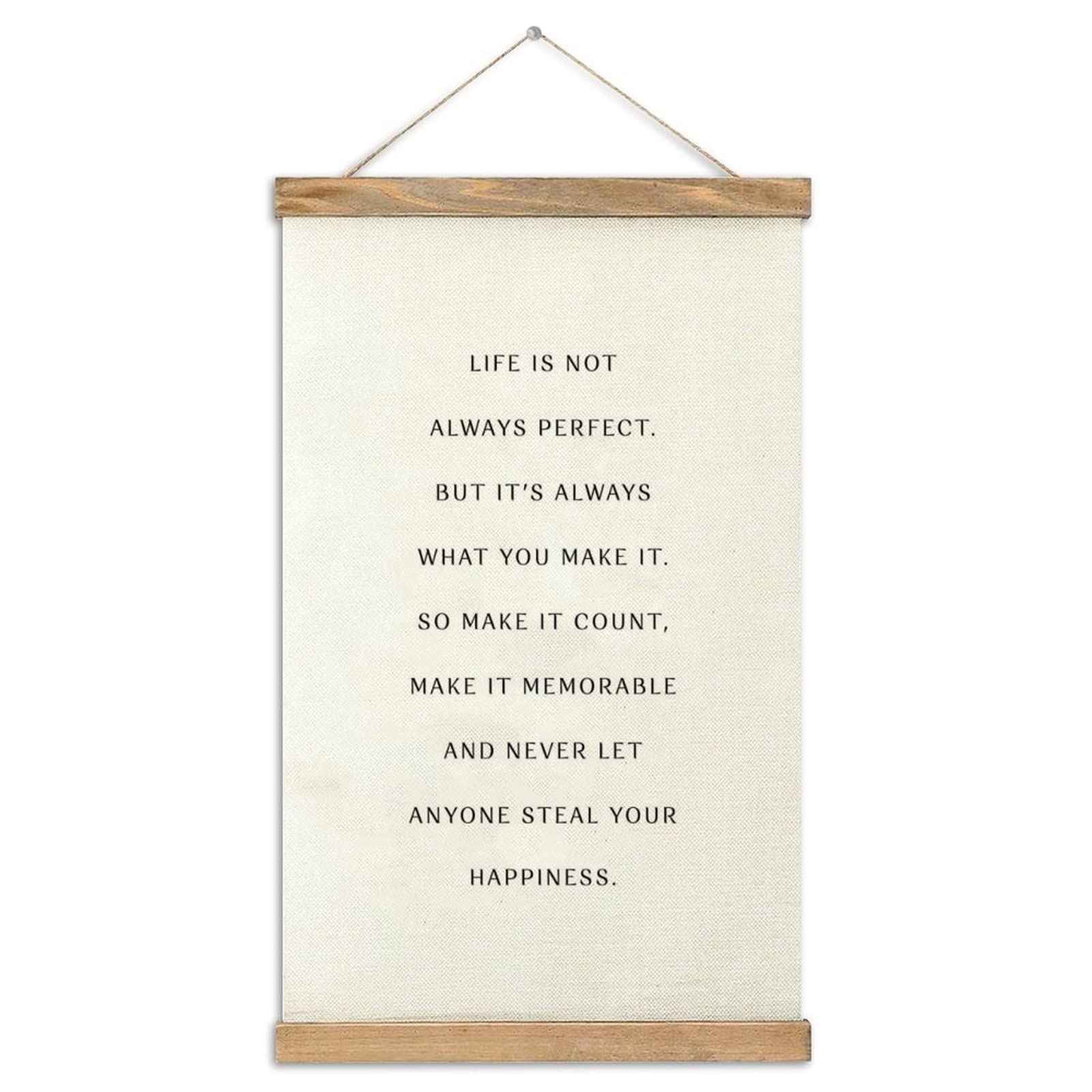 Wooden Magnetic Poster Frame Hanger Kit - 12 Inch Teak Wood Canvas Art Hanger for Wall Decor | Perfect for Home, Office & Gallery Displays