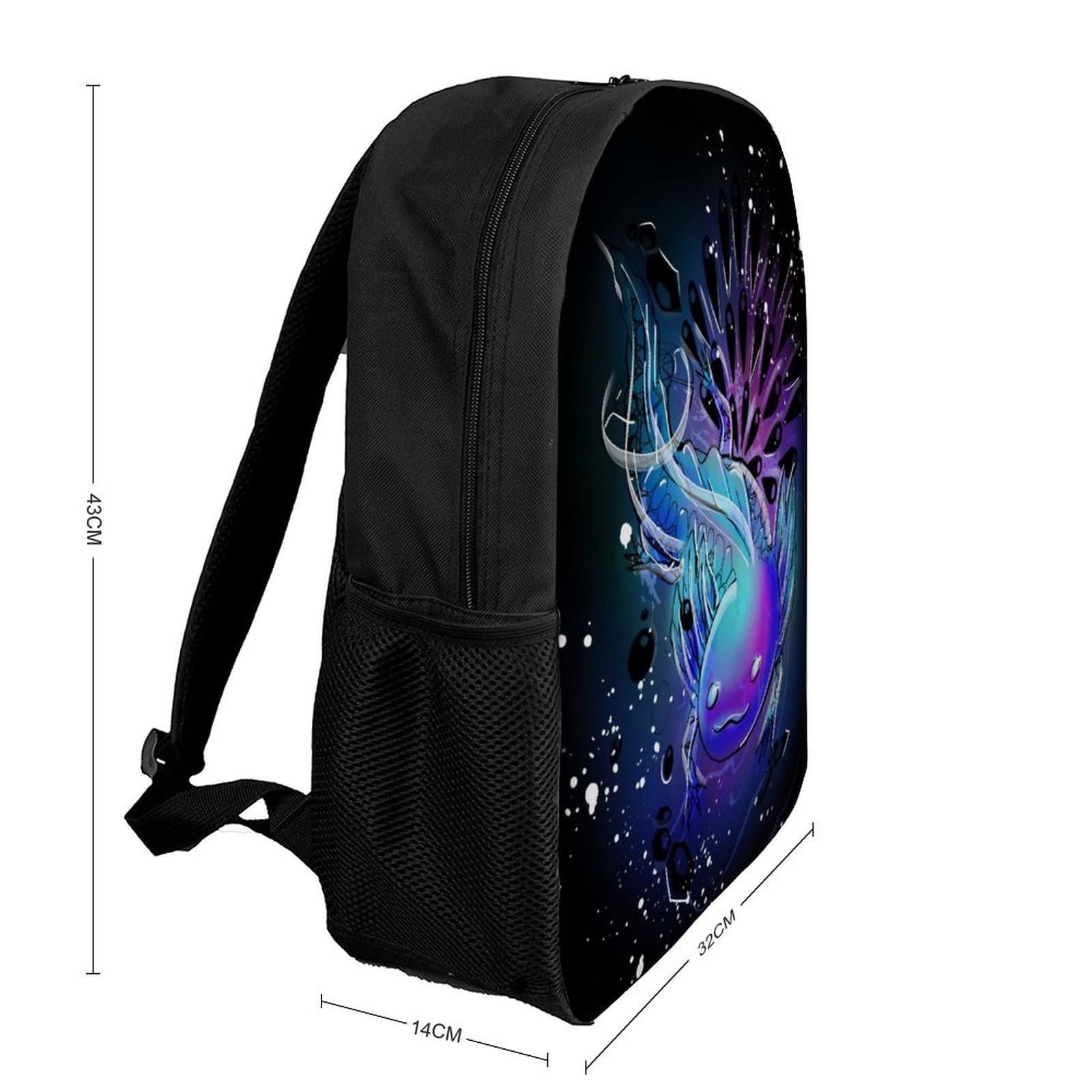 Waterproof Axolotl Backpack for Boys & Girls - 17 Inch Laptop School Bookbag - Perfect for School, Travel & Outdoor Adventures