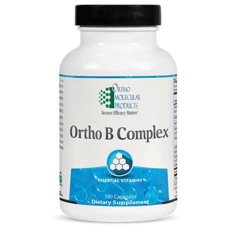 OrthoMolecular Products Ortho B Complex - Premium Vitamin B Supplement for Energy & Metabolism Support - Ideal for Daily Wellness & Stress Relief