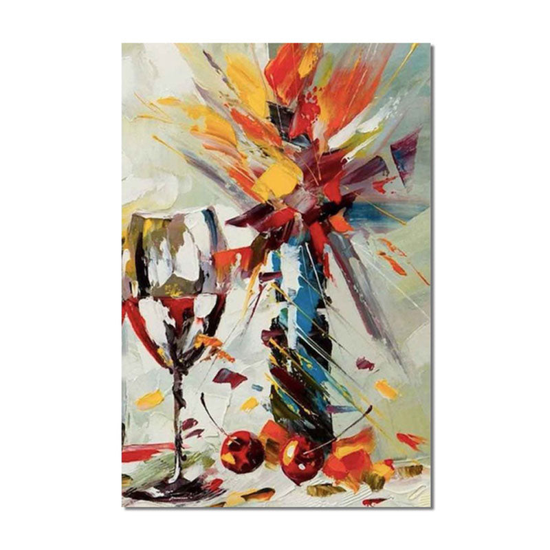 Dynamic Still Life Painting - Handmade Canvas Art for Home & Office Decor - Perfect for Living Room, Bedroom & Office Wall Decor