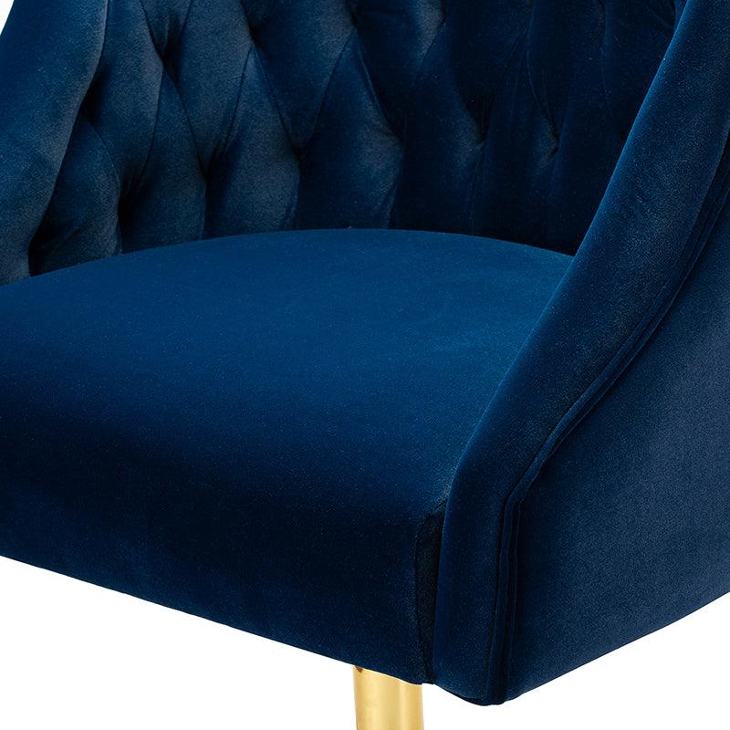 Penelope Velvet Tufted Office Chair - Ergonomic Executive Desk Chair with Lumbar Support - Perfect for Home Office, Gaming & Workspace Comfort