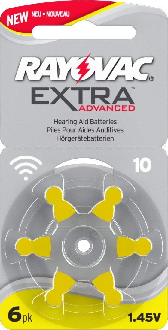 Rayovac Extra Advanced Hearing Aid Batteries Size 10 - 60 Pack | Long-Lasting Zinc-Air Power for Hearing Devices | Perfect for Travel, Daily Use & Emergency Preparedness