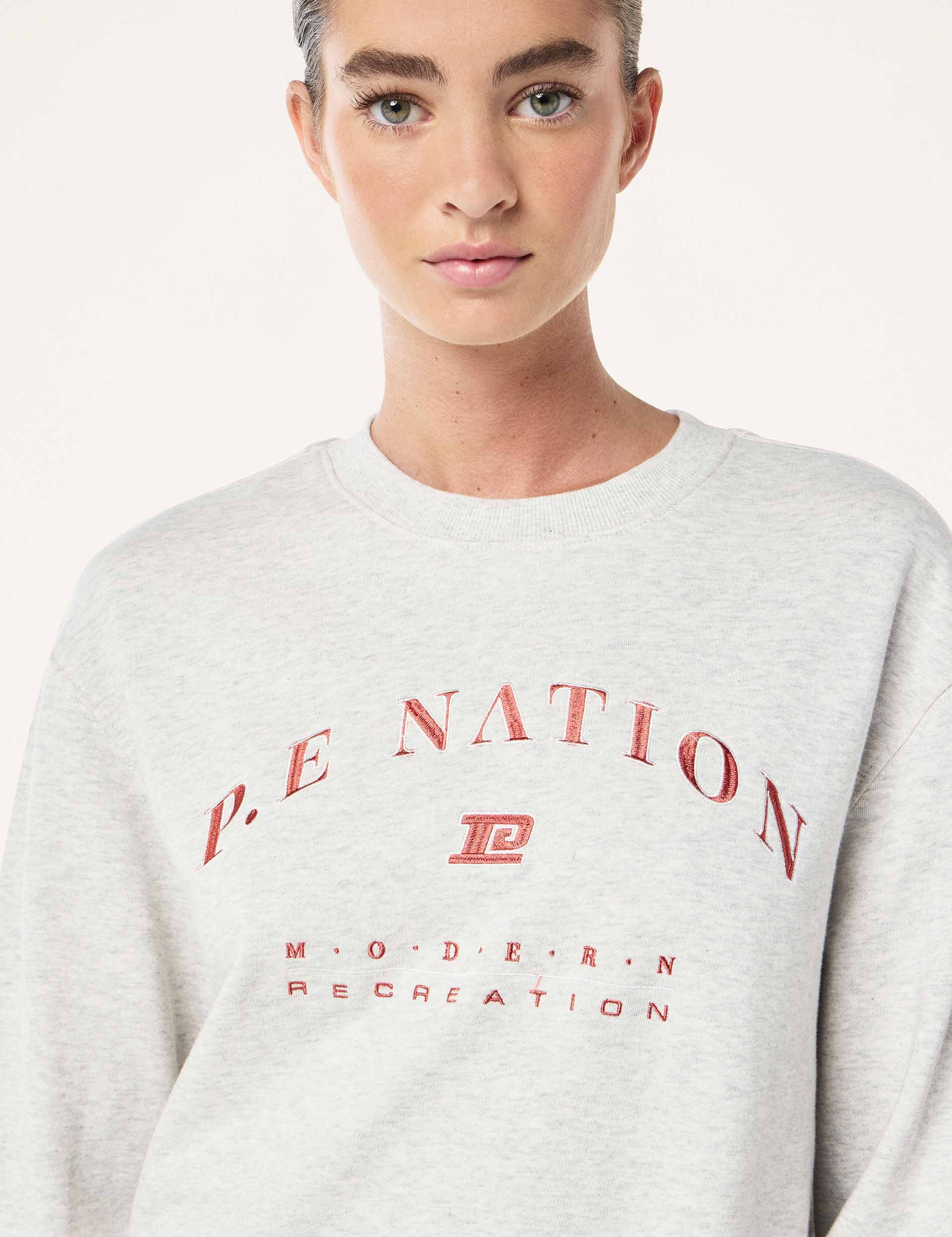 Liberation Sweat Light Grey Marble - Comfortable & Stylish Sweatshirt for Women | Perfect for Casual Wear, Gym, and Lounge