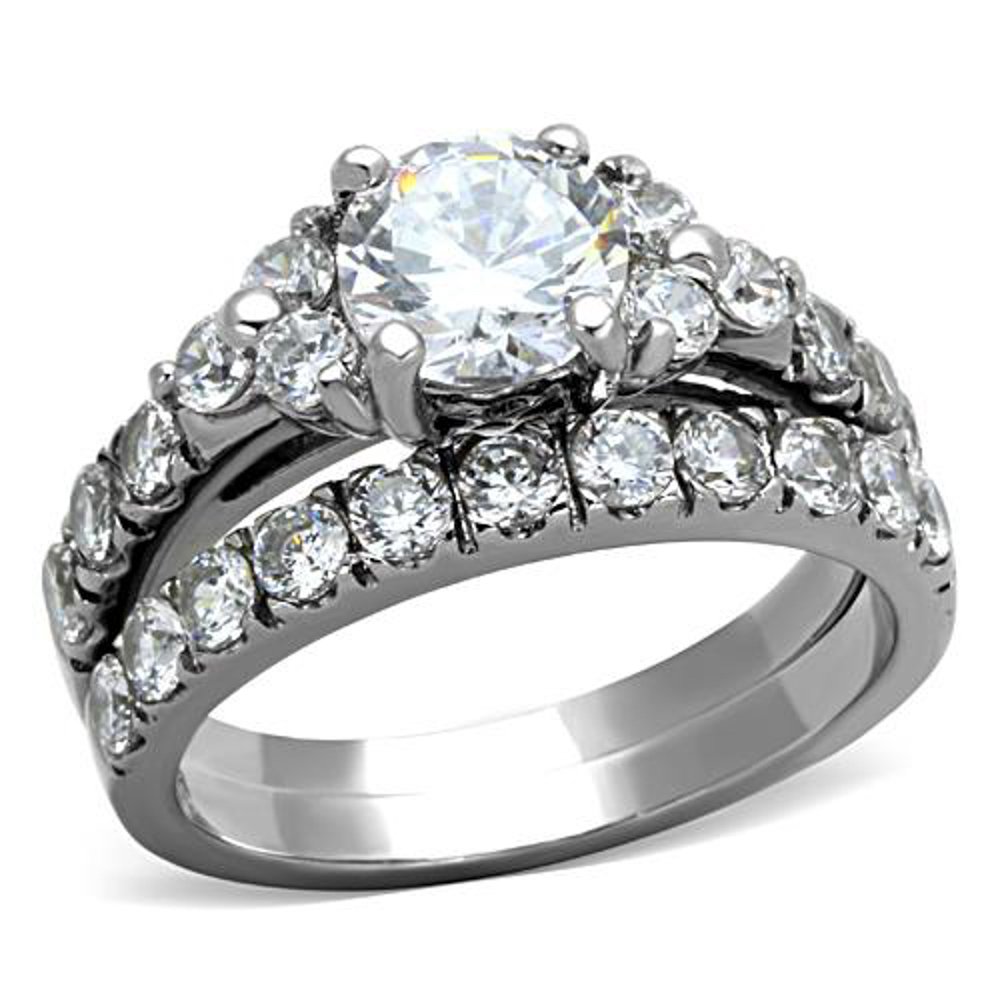 2.50ct CZ Silver Wedding Ring Set for Women Size 5-10 - Elegant Bridal Jewelry
