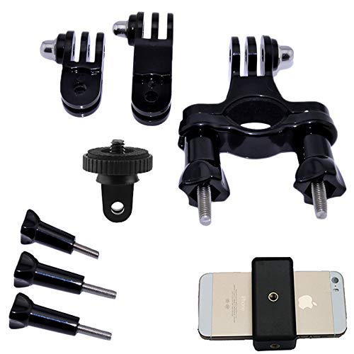 Universal Bike Phone Mount - Adjustable Handlebar & Seatpost Tripod Holder for iPhone 15/14/13/12, Samsung Galaxy, Google Pixel - Compatible with GoPro Hero, Sony Action Cam - Perfect for Cycling, Vlogging & Outdoor Adventures