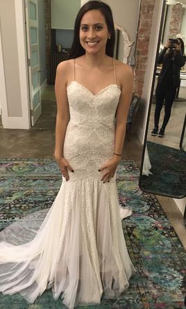 BHLDN Watters Love Marley Wren Gown - Elegant Lace Wedding Dress for Brides, Perfect for Beach, Garden & Romantic Ceremonies