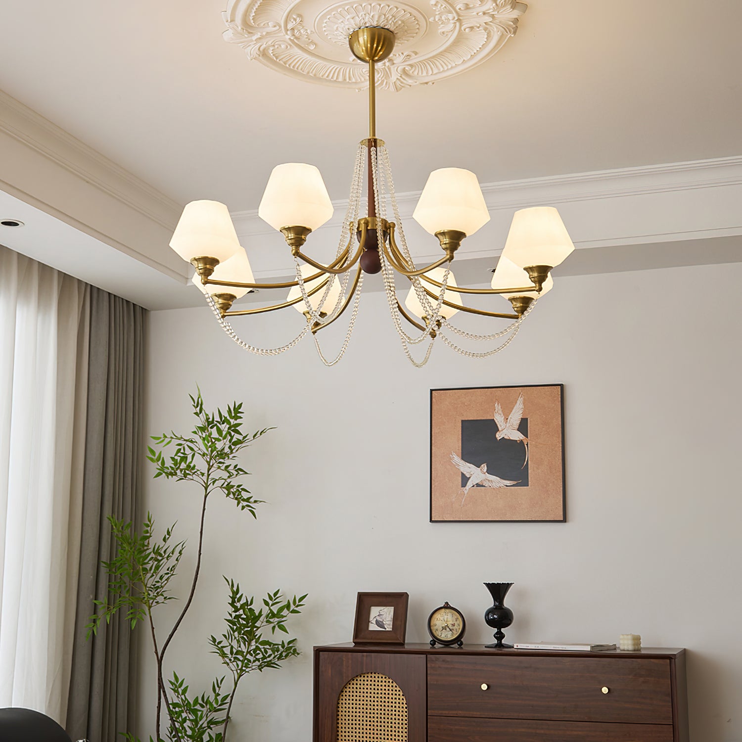 Tuileries Chandelier - Elegant Crystal Ceiling Light Fixture for Dining Room, Living Room & Bedroom | Perfect for Home Decor, Wedding & Luxury Interior Design