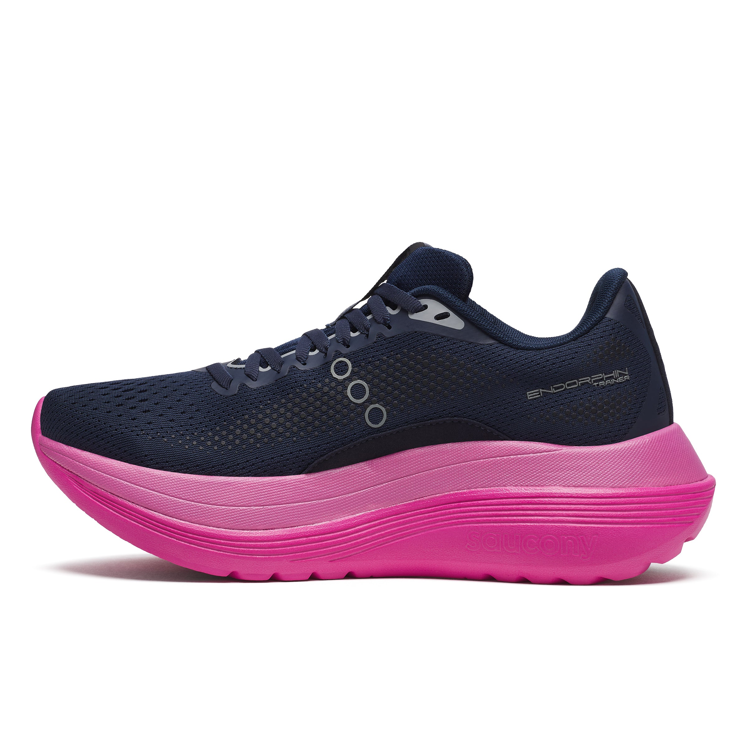 Women's Running Shoes - Endorphin Trainer Sneakers for Women in Navy/Fuschia | Lightweight & Cushioned for Training, Gym Workouts & Daily Wear