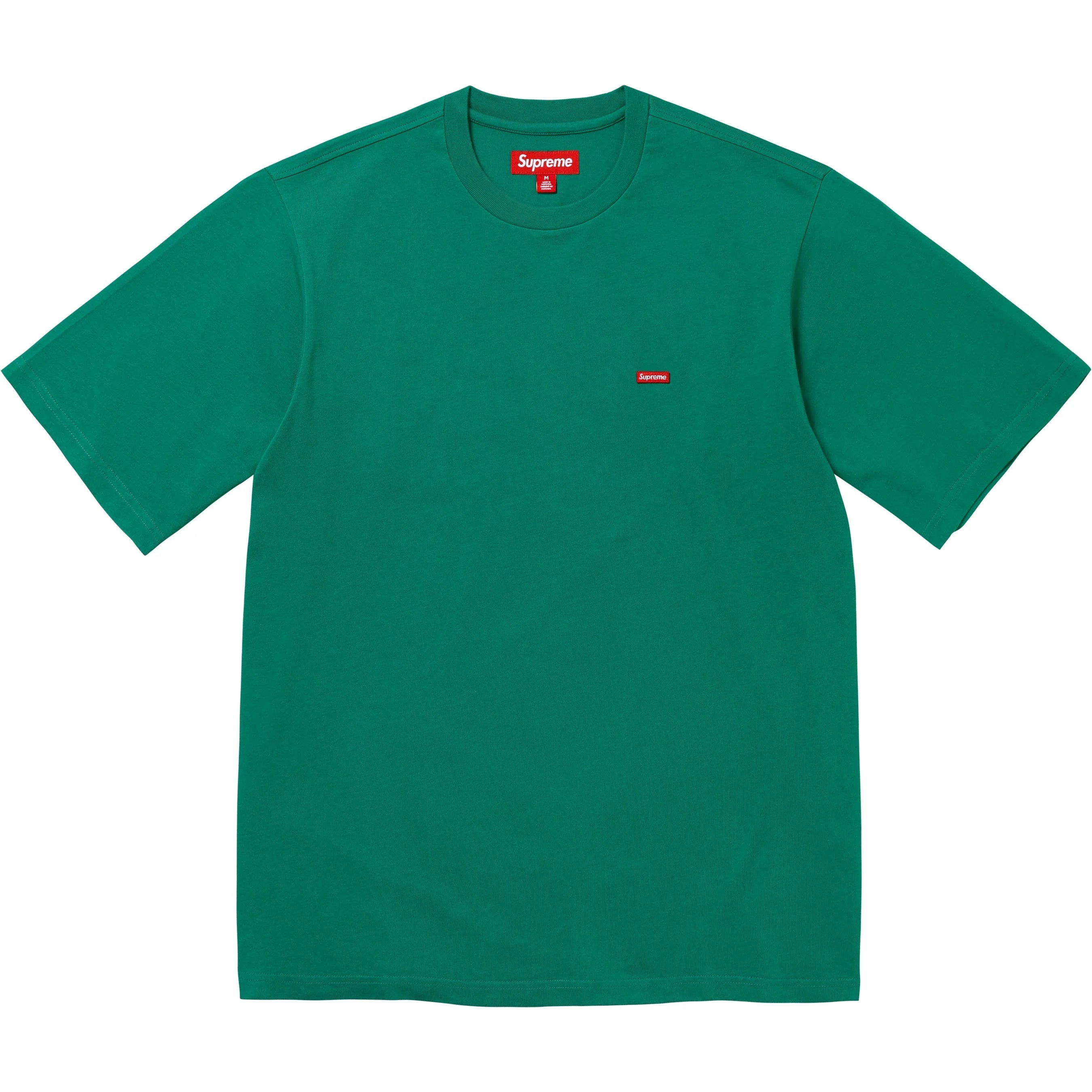 Supreme FW24 Small Box Logo T-Shirt - Green Cotton Streetwear Tee for Men & Women | Casual Wear, Street Fashion, Urban Style