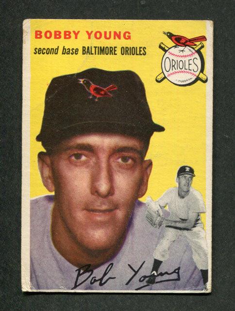 1954 Topps #8 Bob Young Baltimore Orioles Vintage Baseball Card - Collectible Sports Memorabilia for Fans & Investors