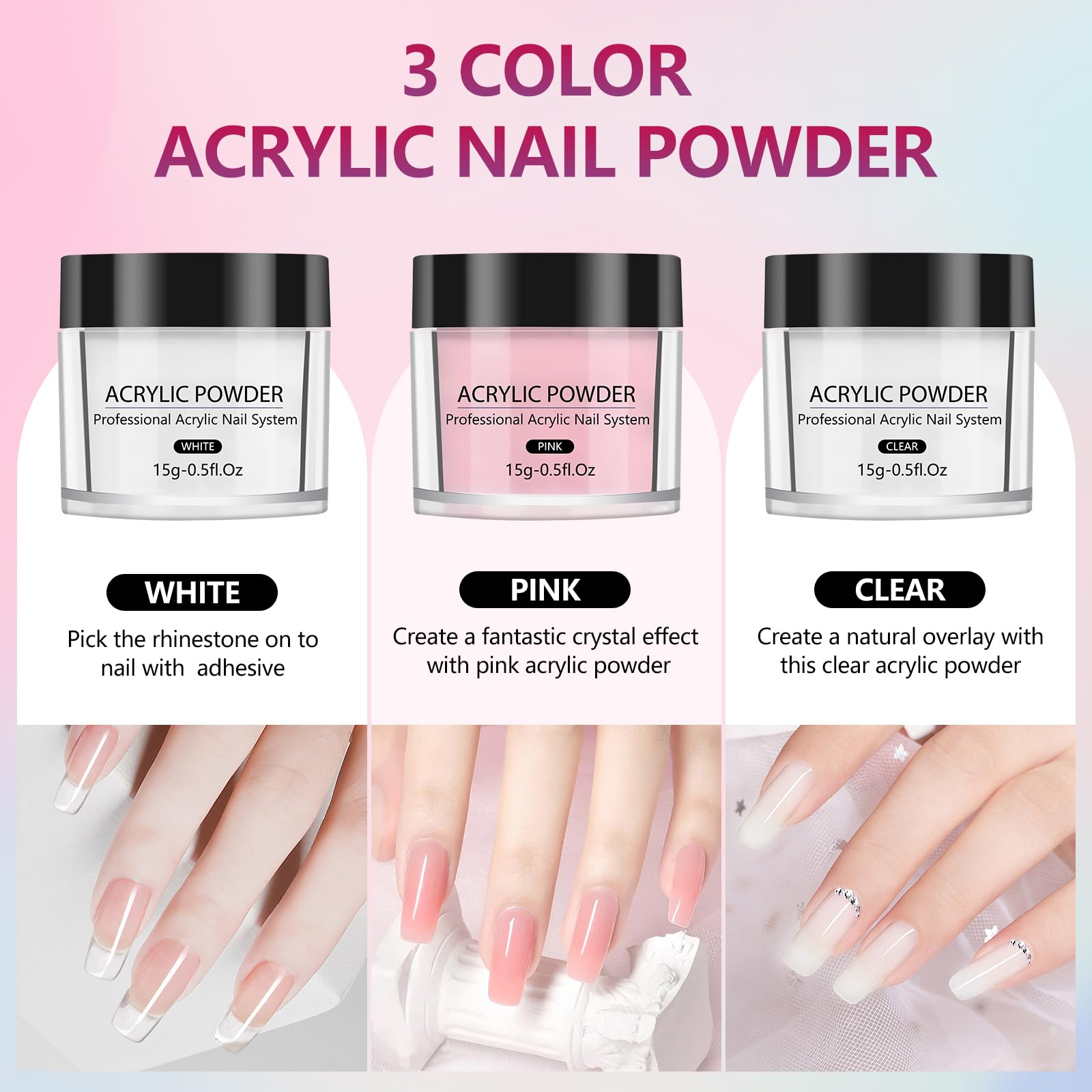 Professional Acrylic Nail Practice Hand - Flexible Fake Nail Training Kit with Movable Fingers, Nail Drill & Dryer Lamp - 12 Color Acrylic Powder Set for Beginners - Perfect for Salon Training & Home Nail Art Practice