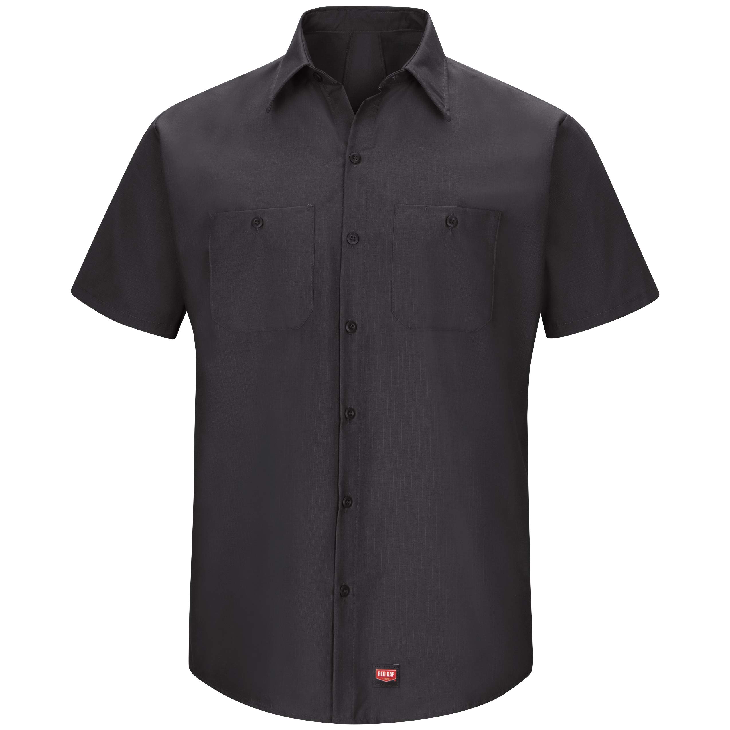 Red Kap Men's Short Sleeve Work Shirt with Mimix - Durable Cotton Blend for Construction, Landscaping & Outdoor Jobs | Comfortable Workwear for Hot Weather