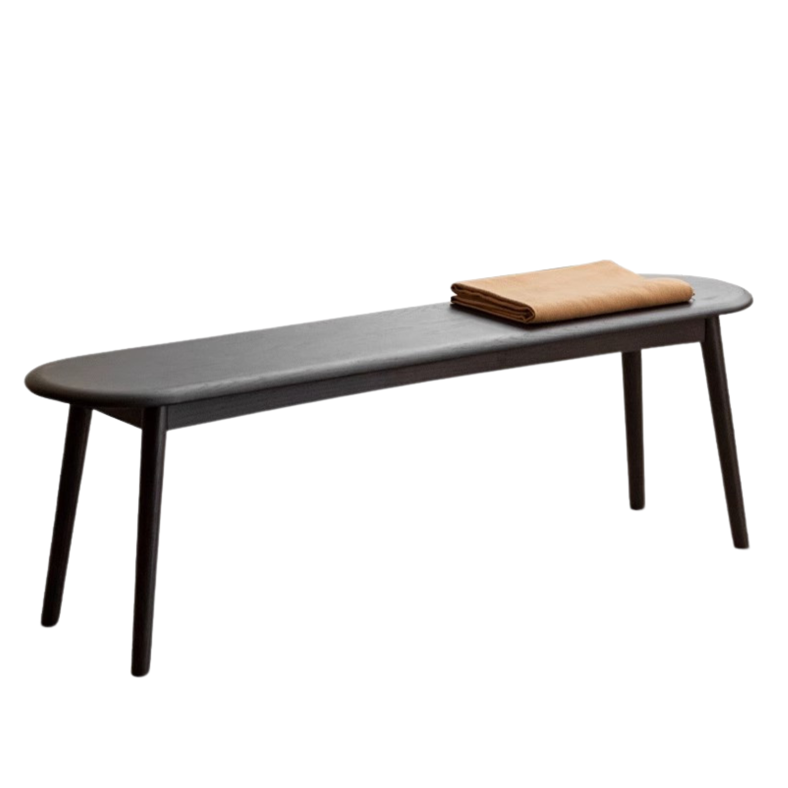 62.9x11.8x16.1 inch / 160x30x41 сm / Black color / Long bench