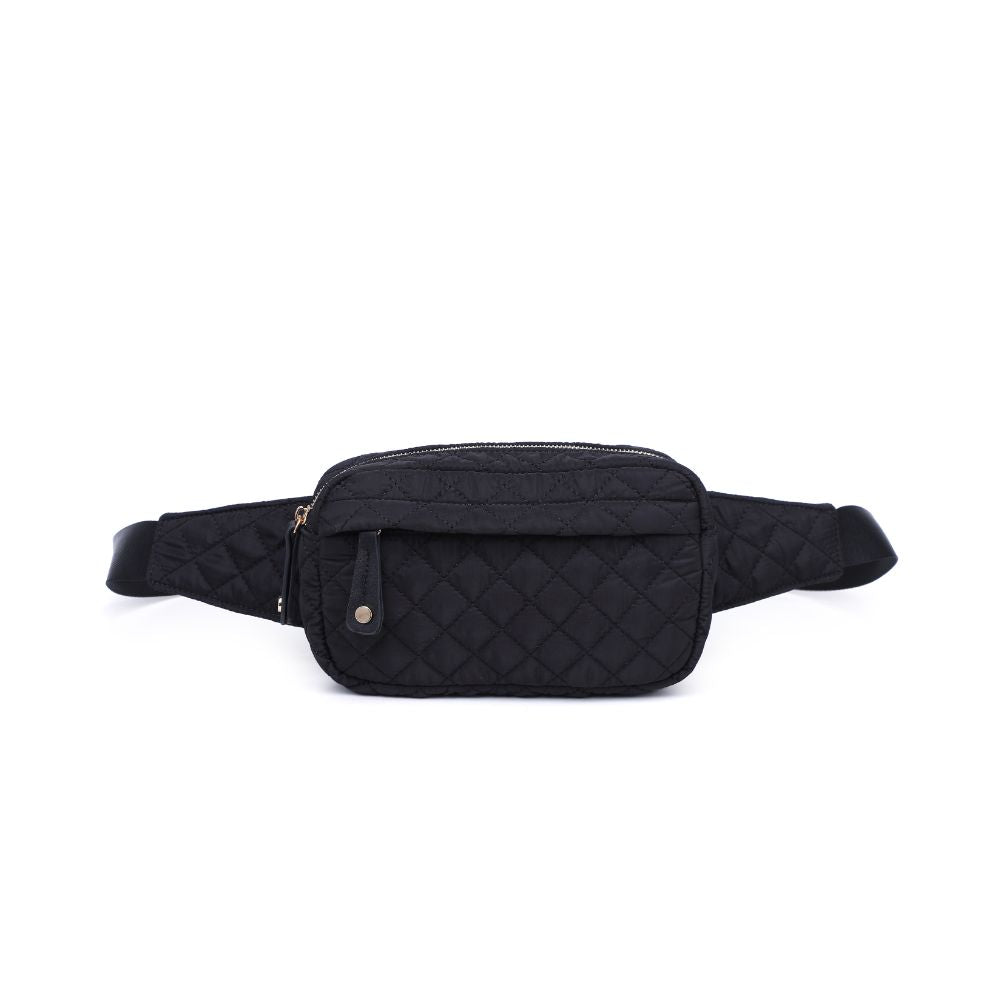Teo Quilted Nylon Belt Bag for Women & Men - Stylish Crossbody Fanny Pack with Adjustable Strap - Perfect for Travel, Hiking, Concerts & Everyday Use